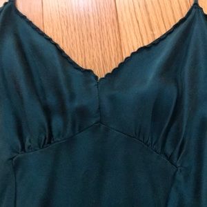Beautiful peacock silk slip